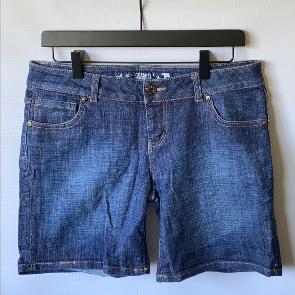 Dark Rinse Jean Shorts